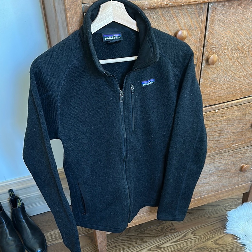 Patagonia Black Full-Zip Fleece Jacket